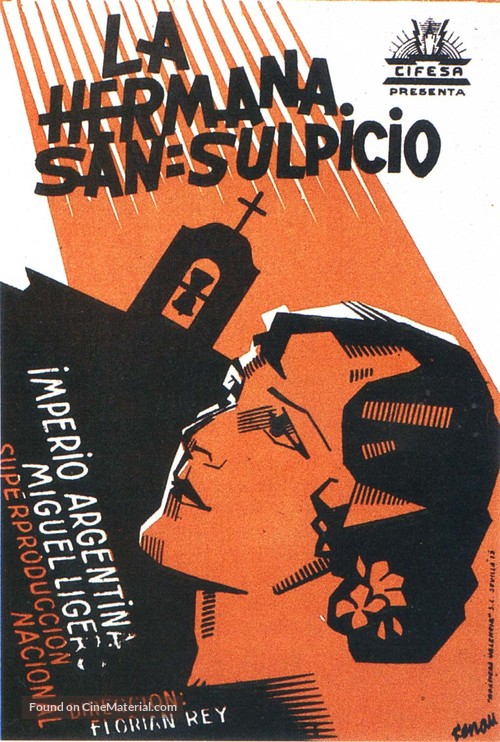 La hermana San Sulpicio - Spanish Movie Poster