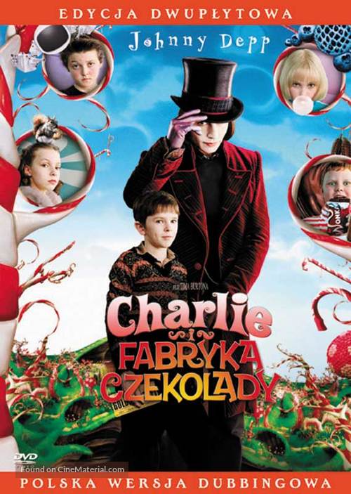 Charlie and the Chocolate Factory - Polish DVD movie cover