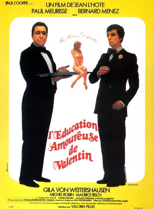 L&#039;&eacute;ducation amoureuse de Valentin - French Movie Poster