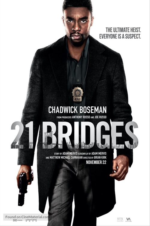 21 Bridges - Canadian Movie Poster