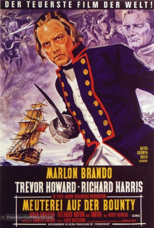 Mutiny on the Bounty - German Movie Poster