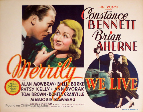 Merrily We Live - Movie Poster