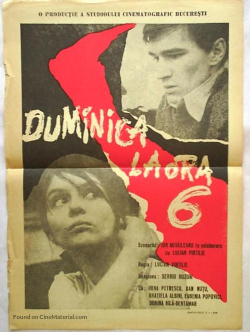 Duminica la ora 6 - Romanian Movie Poster