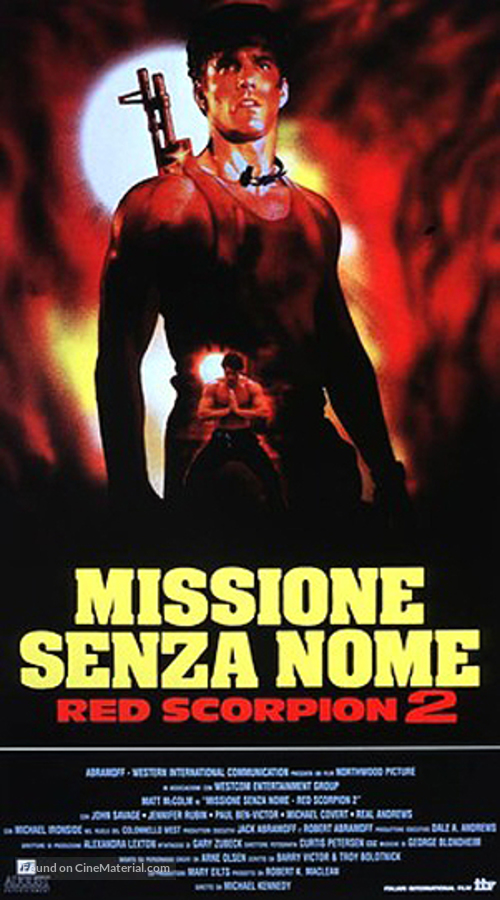 Red Scorpion 2 - Italian Movie Poster