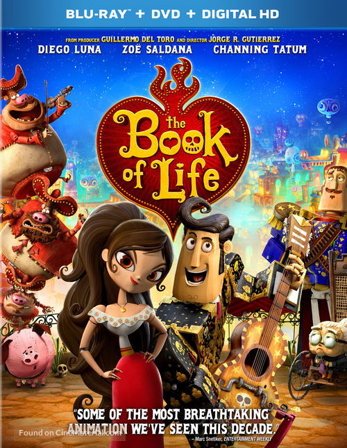 The Book of Life - Blu-Ray movie cover