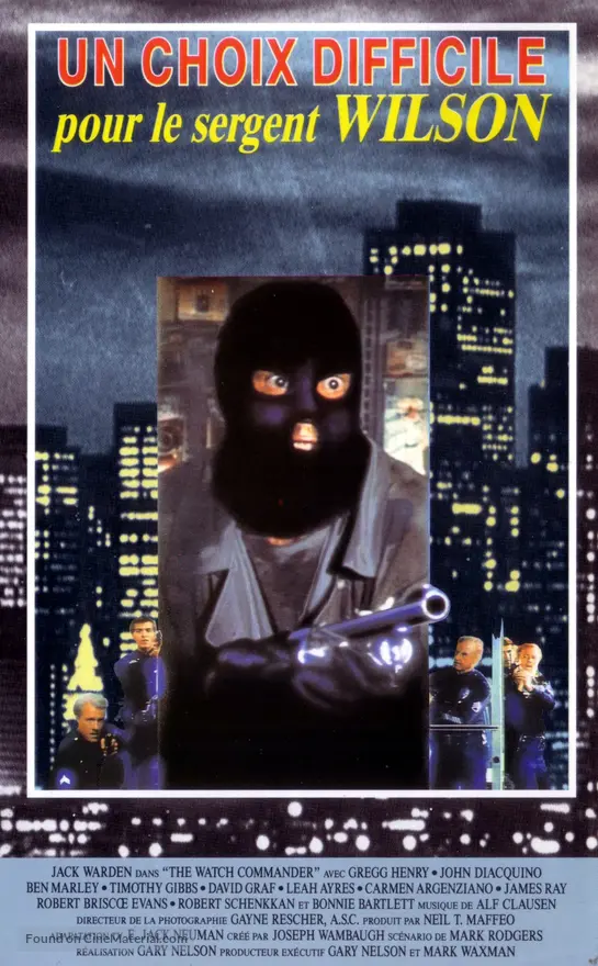 Police Story: The Watch Commander (1988) French vhs movie cover