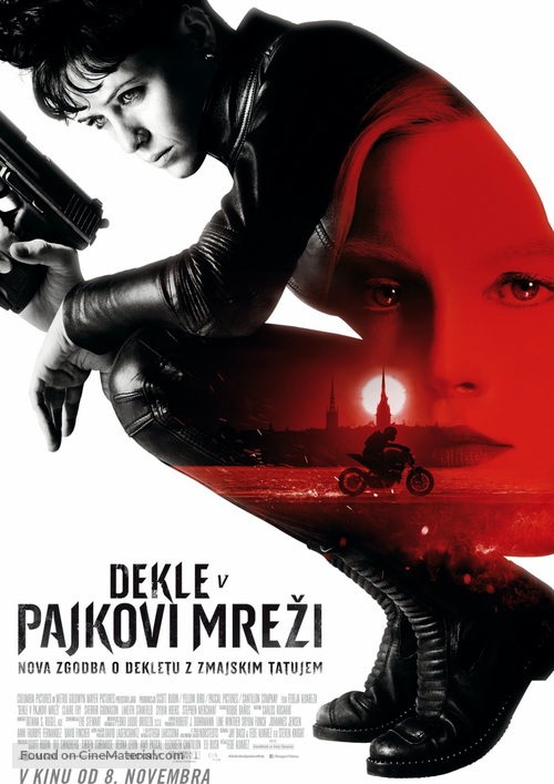 The Girl in the Spider&#039;s Web - Slovenian Movie Poster