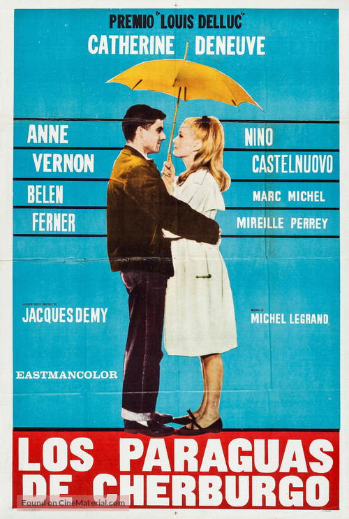 Les parapluies de Cherbourg - Argentinian Movie Poster