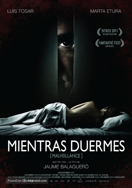 Mientras duermes - Belgian Movie Poster