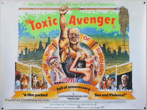 The Toxic Avenger - British Movie Poster