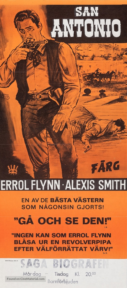 San Antonio - Swedish Movie Poster