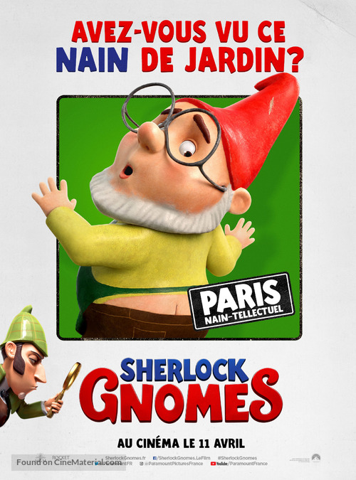 Sherlock Gnomes - French Movie Poster