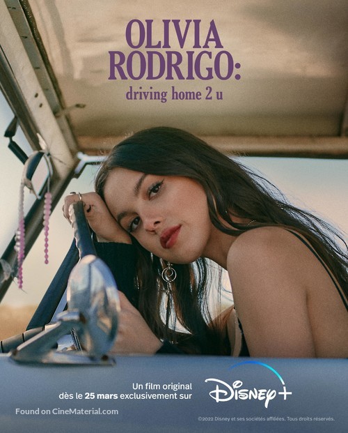 Olivia Rodrigo: driving home 2 u (a SOUR film) - French Movie Poster