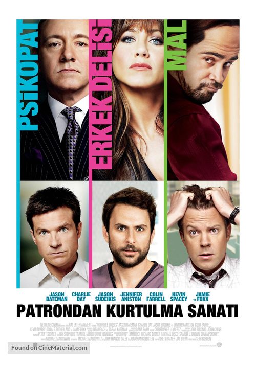 Horrible Bosses - Turkish Movie Poster