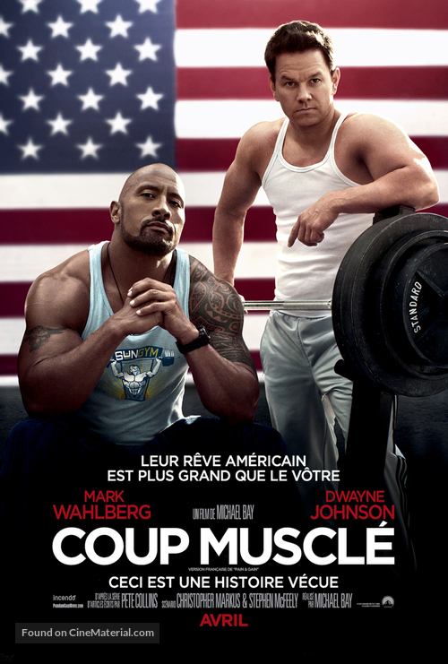 Pain &amp; Gain - Canadian Movie Poster