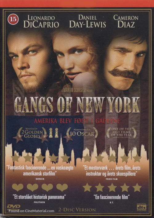 Gangs Of New York - Danish DVD movie cover