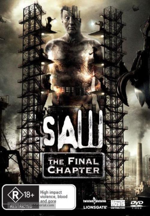 Saw 3D - Australian DVD movie cover