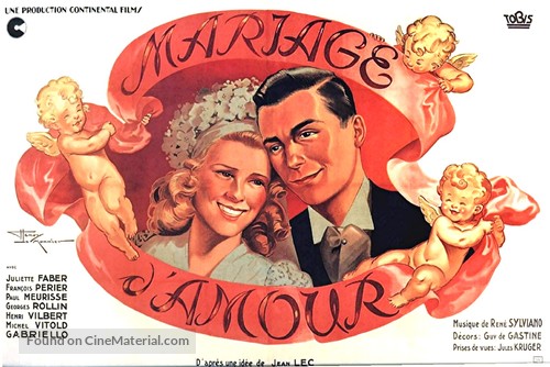 Mariage d'amour - French Movie Poster