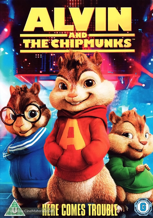 Alvin and the Chipmunks - British DVD movie cover