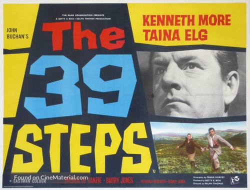 The 39 Steps - British Movie Poster