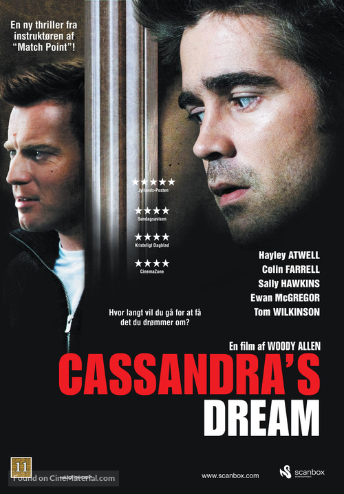 Cassandra&#039;s Dream - Danish DVD movie cover