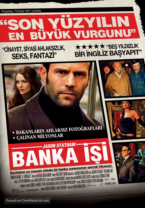 The Bank Job - Turkish Movie Poster