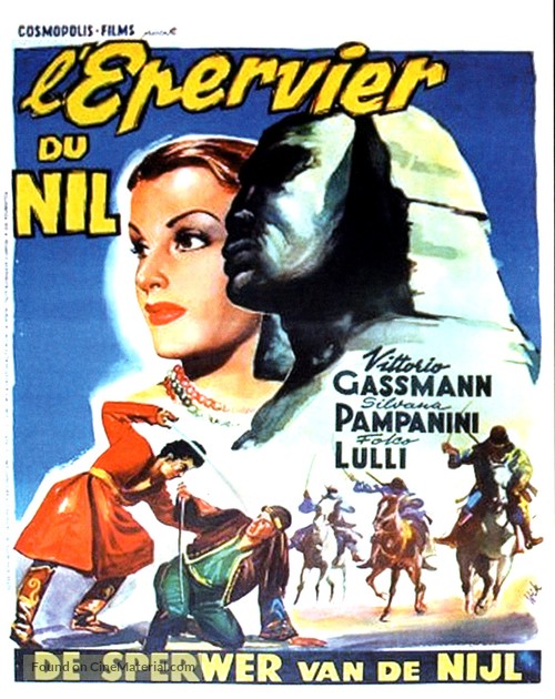 Lo sparviero del Nilo - Belgian Movie Poster