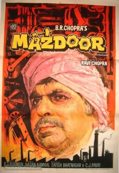 Mazdoor - Indian Movie Poster