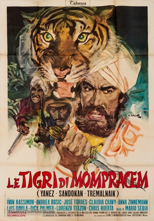 Le tigri di Mompracem - Italian Movie Poster