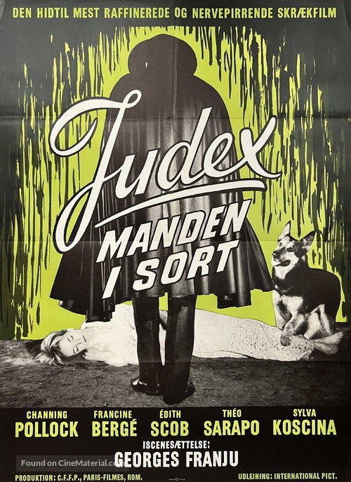 Judex - Danish Movie Poster