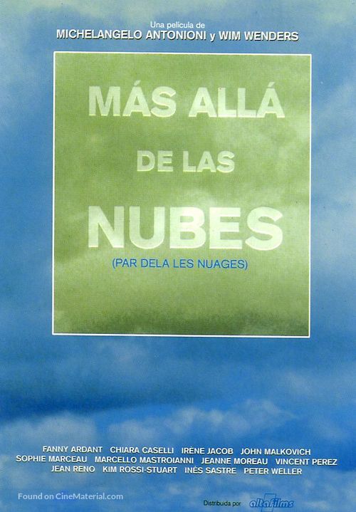 Al di l&agrave; delle nuvole - Spanish Movie Poster