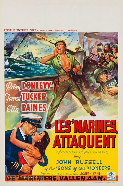 Fighting Coast Guard - Belgian Movie Poster