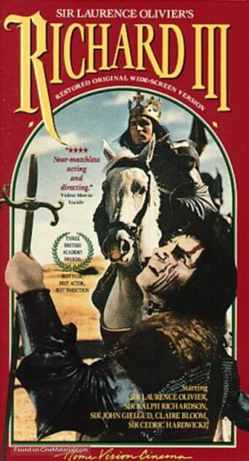 Richard III - VHS movie cover