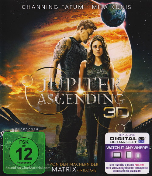 Jupiter Ascending - German Blu-Ray movie cover