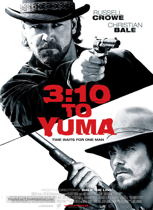 3:10 to Yuma - Danish Movie Poster