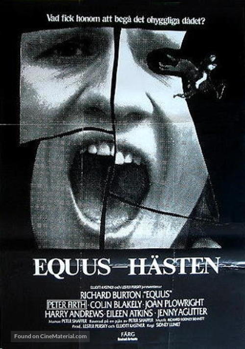 Equus - Swedish Movie Poster