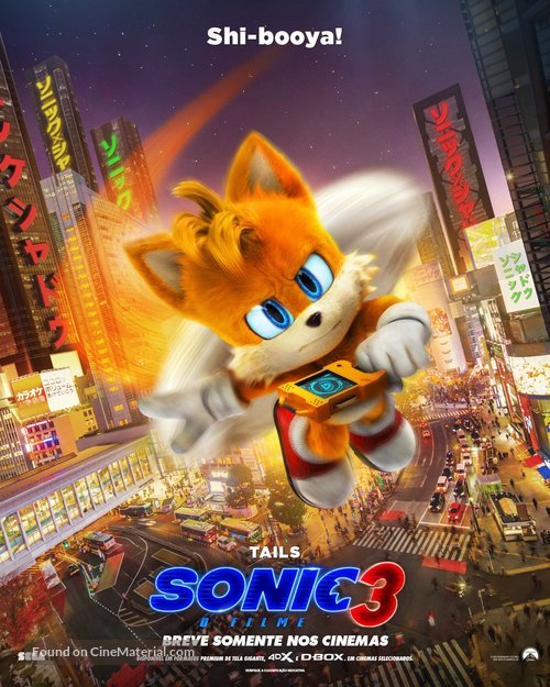 Sonic the Hedgehog 3 - Brazilian Movie Poster