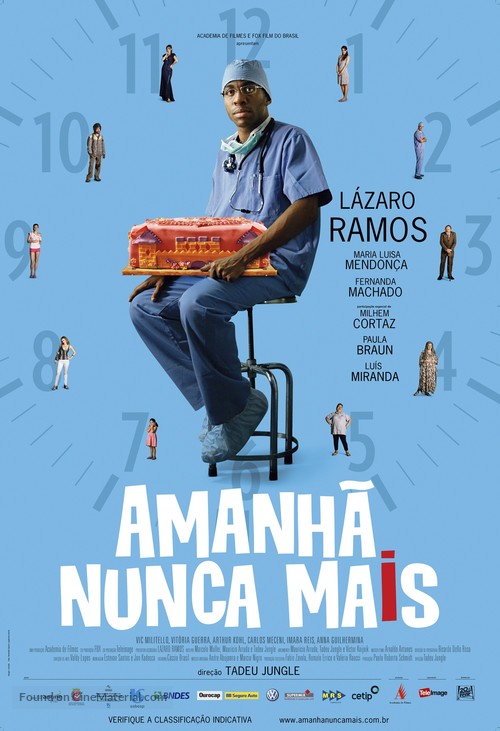 Amanh&atilde; Nunca Mais - Brazilian Movie Poster