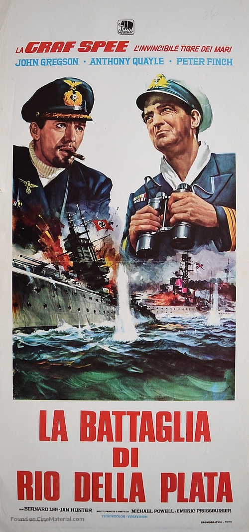 The Battle of the River Plate - Italian Movie Poster