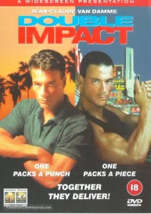 Double Impact - British DVD movie cover