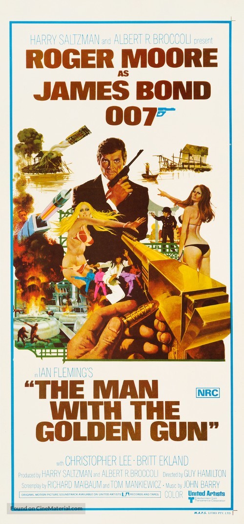 The Man With The Golden Gun - Australian Movie Poster
