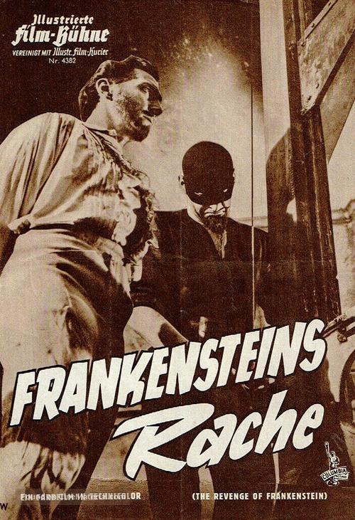 The Revenge of Frankenstein - German poster