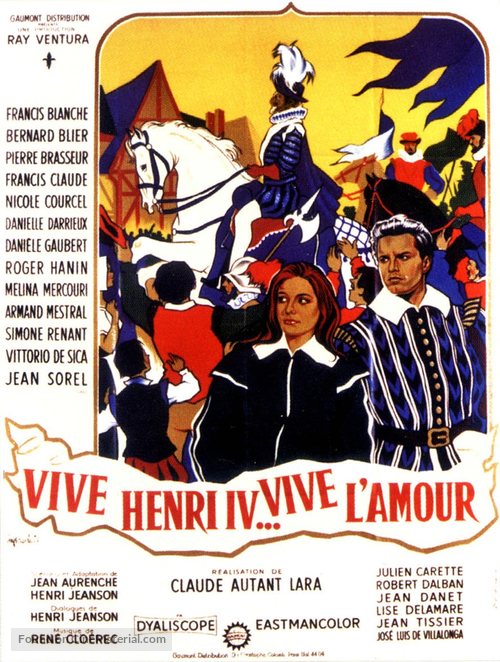 Vive Henri IV... vive l&#039;amour! - French Movie Poster