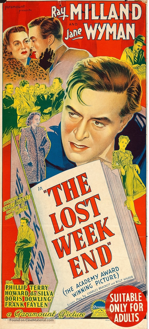 The Lost Weekend - Australian Movie Poster