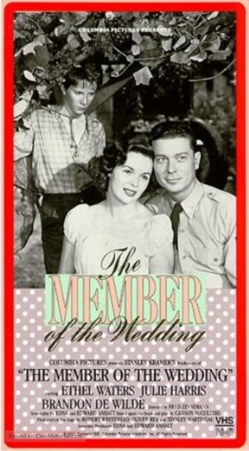 The Member of the Wedding - VHS movie cover