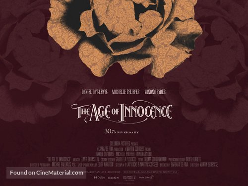 The Age of Innocence - British Movie Poster