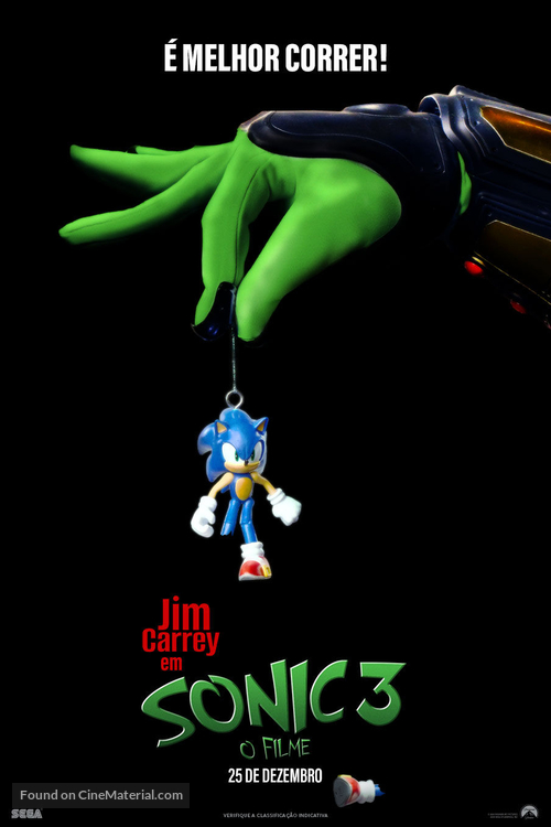 Sonic the Hedgehog 3 - Brazilian Movie Poster