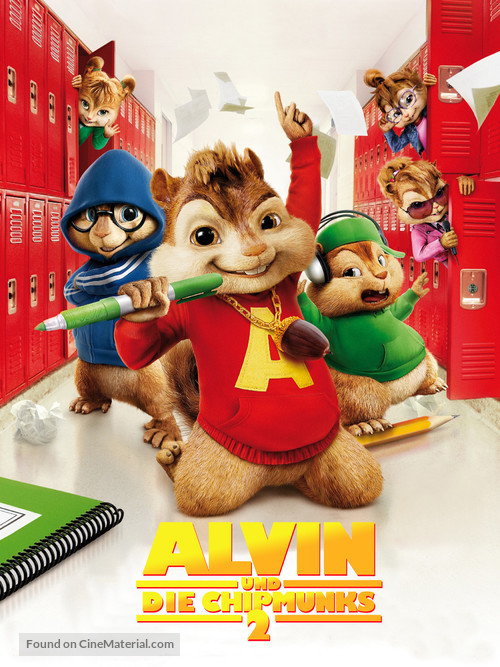 Alvin and the Chipmunks: The Squeakquel - German Movie Poster