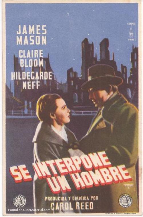 The Man Between - Spanish Movie Poster