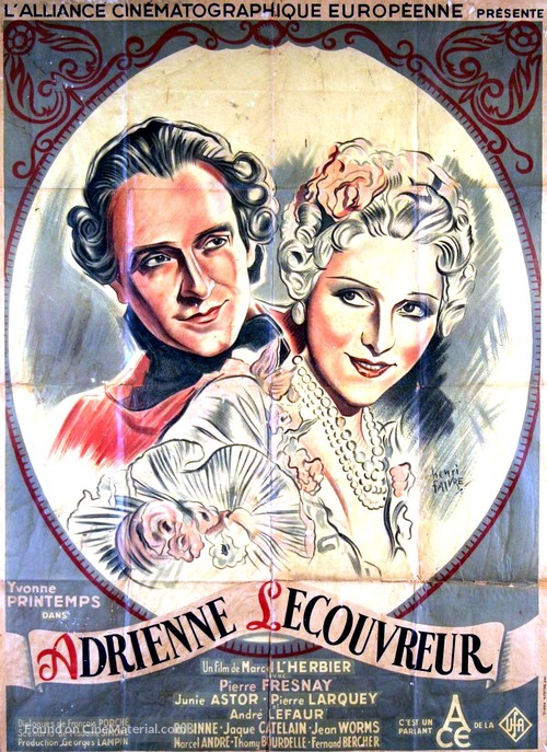 Adrienne Lecouvreur - French Movie Poster